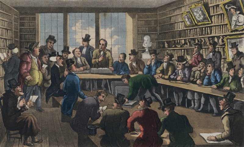 Açık artırmada Doktor Sözdizimi by Thomas Rowlandson
