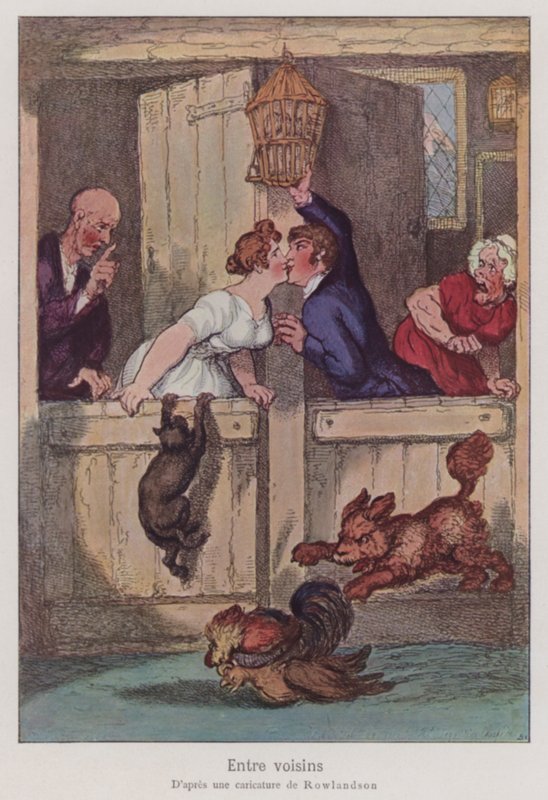 Neighbourly Refreshment  by Thomas after Rowlandson