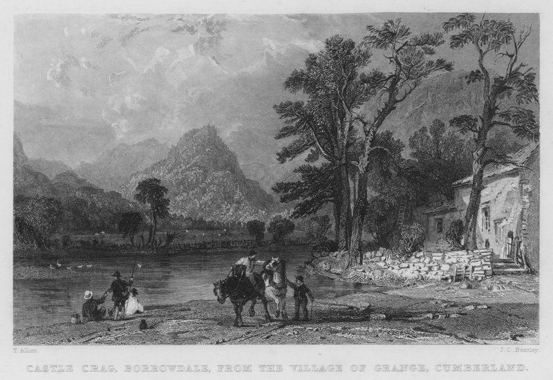 Castle Crag, Borrowdale, Grange Köyü