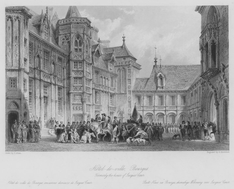 Hotel-de-ville, Bourges, eskiden Jacques Coeur