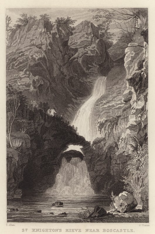Boscastle (gravür) yakınlarındaki St Knighton