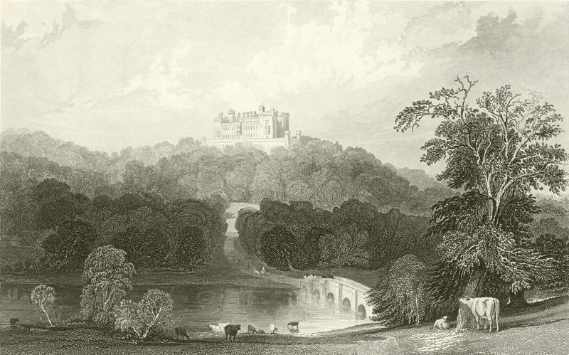 Belvoir Kalesi, Leicestershire by Thomas Allom