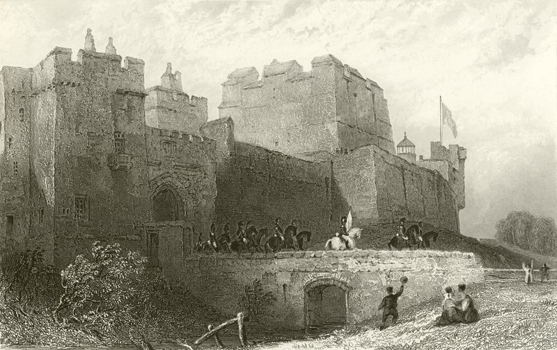 Carlisle Kalesi, Cumberland by Thomas Allom