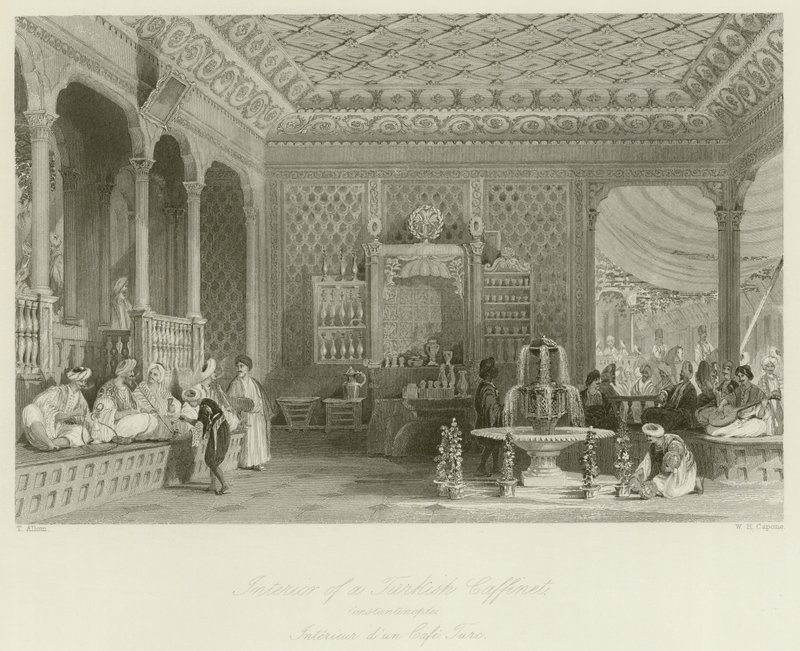 Bir Türk Kafesinin İçi by Thomas Allom