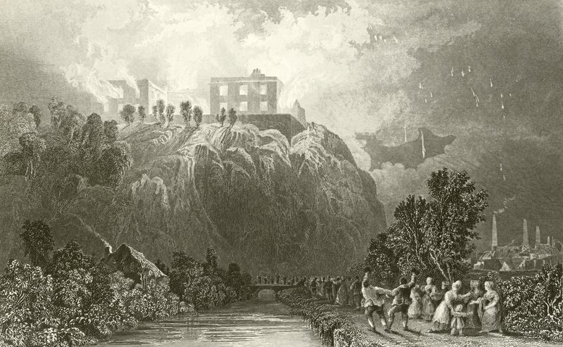 Nottingham Castle  by Thomas Allom
