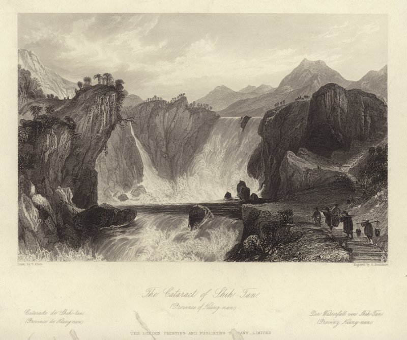 Shih Tan Kataraktı by Thomas Allom