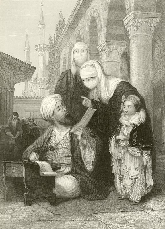 Türk mektup yazarı by Thomas Allom