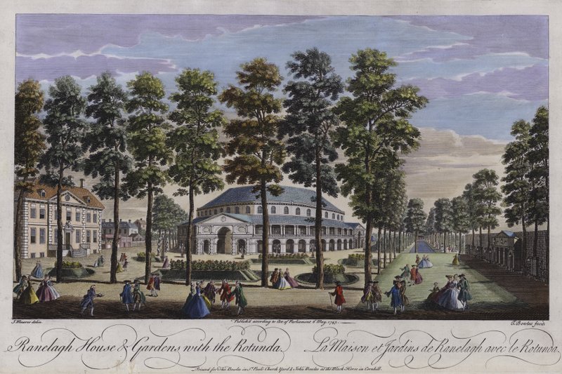 Ranelagh Evi ve Bahçeleri, Rotunda, Londra, 1745 by Thomas Bowles