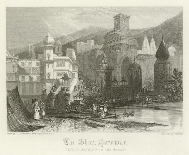 Ghat, Hurdwar, Hindistan by Thomas Colman Dibdin