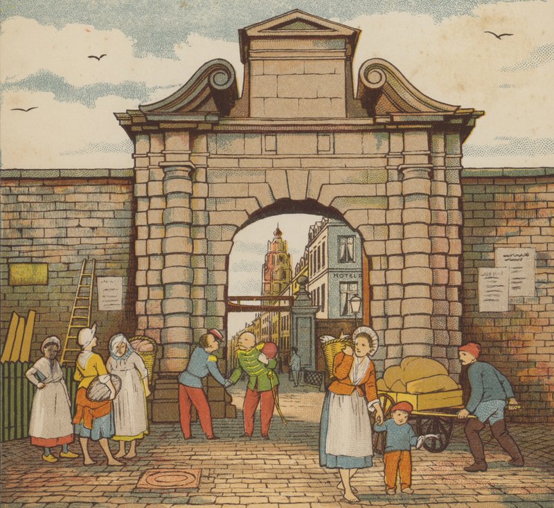 Calais: su kapısı (renkli taş) by Thomas Crane