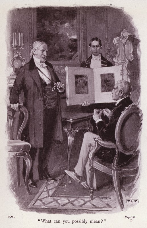 Wilkie Collins tarafından Beyazlı Kadın için İllüstrasyon (litho) by Thomas Eyre Macklin