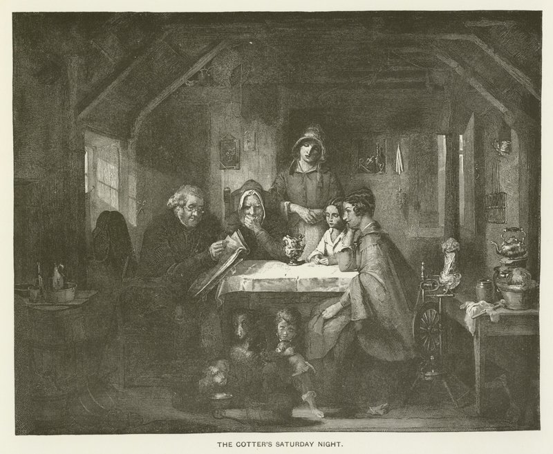 Cotters Cumartesi Gecesi by Thomas Faed