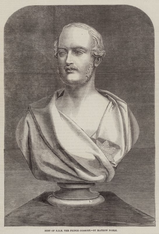 Mathew Noble tarafından hazırlanan SAİK Prens Consort büstü by Thomas Harrington Wilson