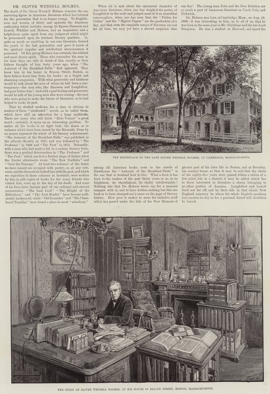 Doktor Oliver Wendell Holmes by Thomas Harrington Wilson