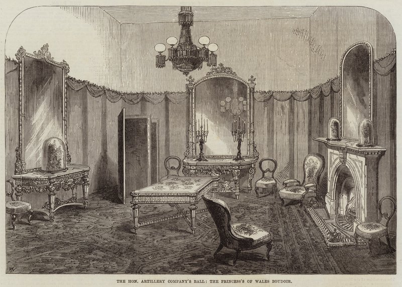 Saygıdeğer Topçu Bölüğü Balosu, Galler Prensesi Boudoir by Thomas Harrington Wilson