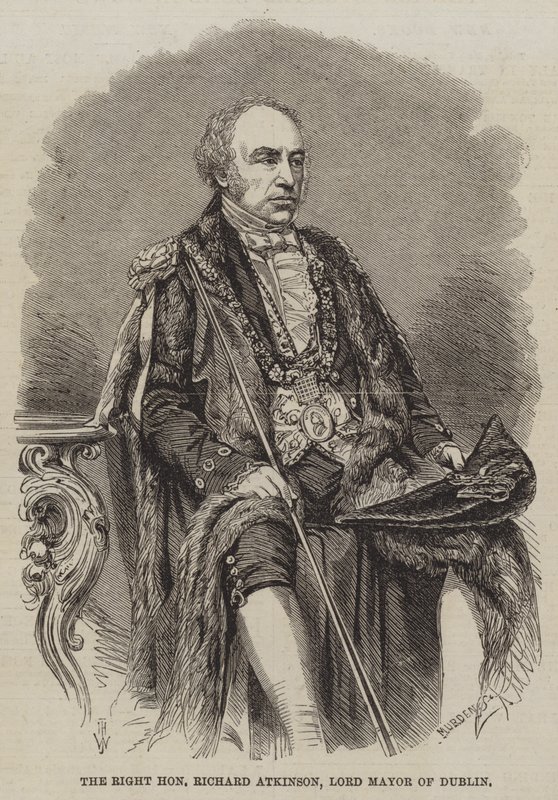 Çok Saygıdeğer Richard Atkinson, Dublin Belediye Başkanı by Thomas Harrington Wilson