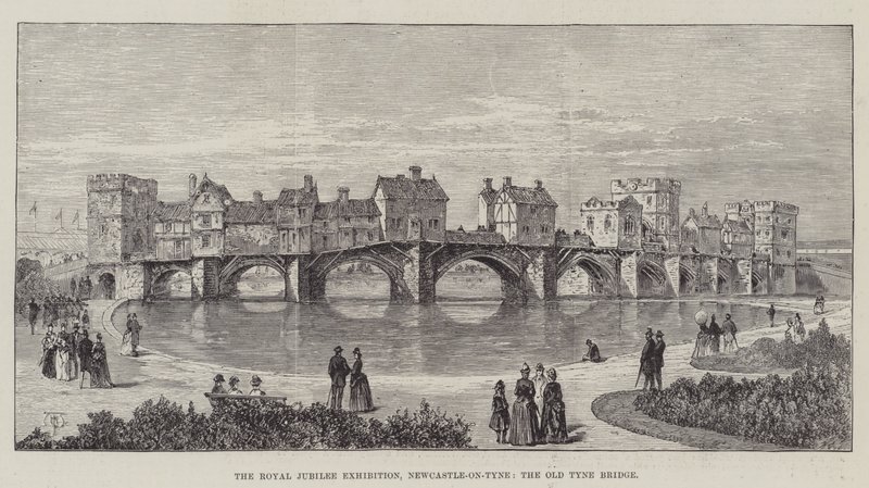 Kraliyet Jübile Sergisi, Newcastle-on-Tyne, Eski Tyne Köprüsü by Thomas Harrington Wilson