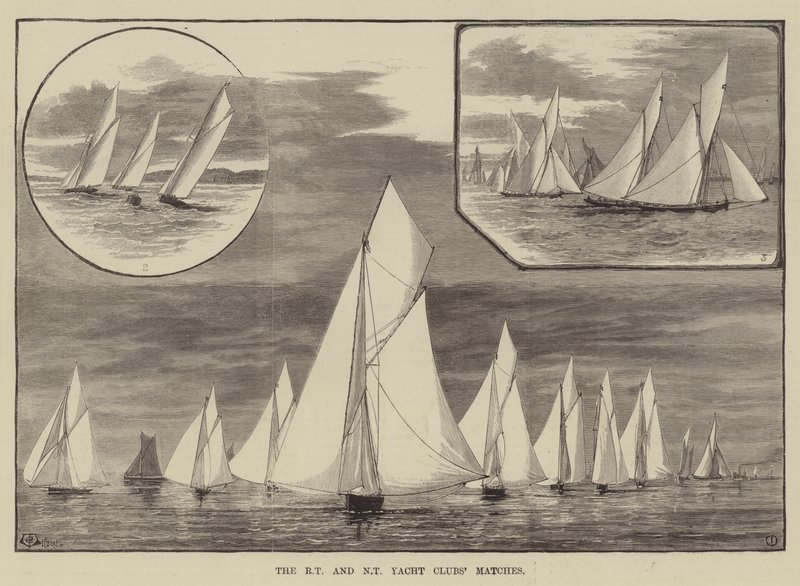 Royal Thames ve New Thames Yat Kulüplerinin Maçları by Thomas Harrington Wilson