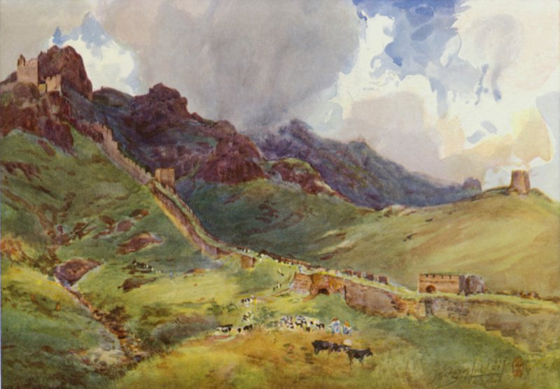 The Great Wall above Shan-Hai-Kwan  by Thomas Hodgson Liddell