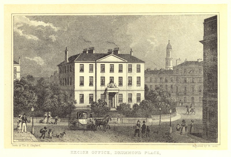 Vergi Dairesi, Drummond Yeri (gravür) by Thomas Hosmer (after) Shepherd
