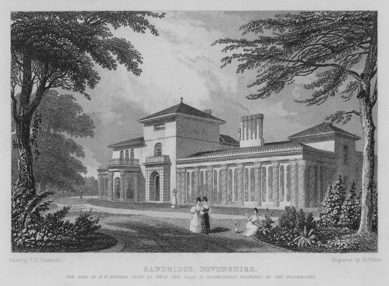 Sandridge, Devonshire (gravür) by Thomas Hosmer (after) Shepherd