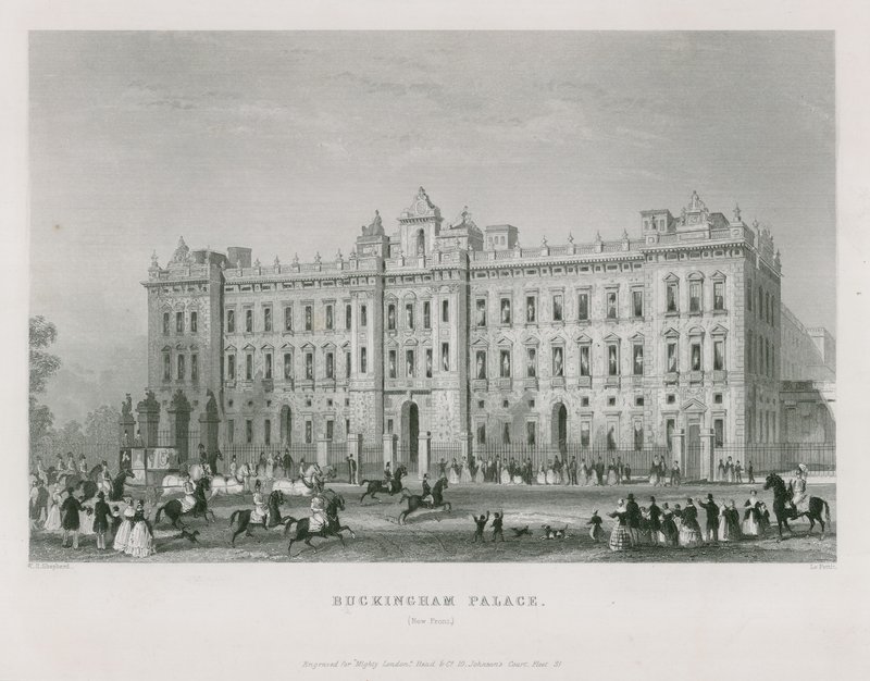 Buckingham Sarayı by Thomas Hosmer Shepherd