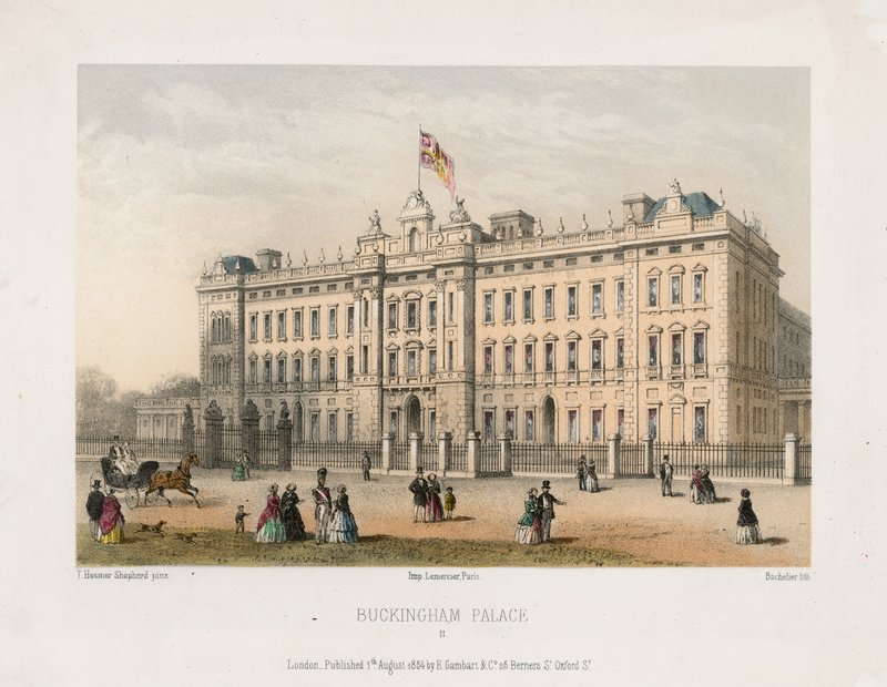 Buckingham Sarayı by Thomas Hosmer Shepherd