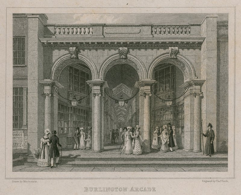Burlington Arcade, Londra by Thomas Hosmer Shepherd