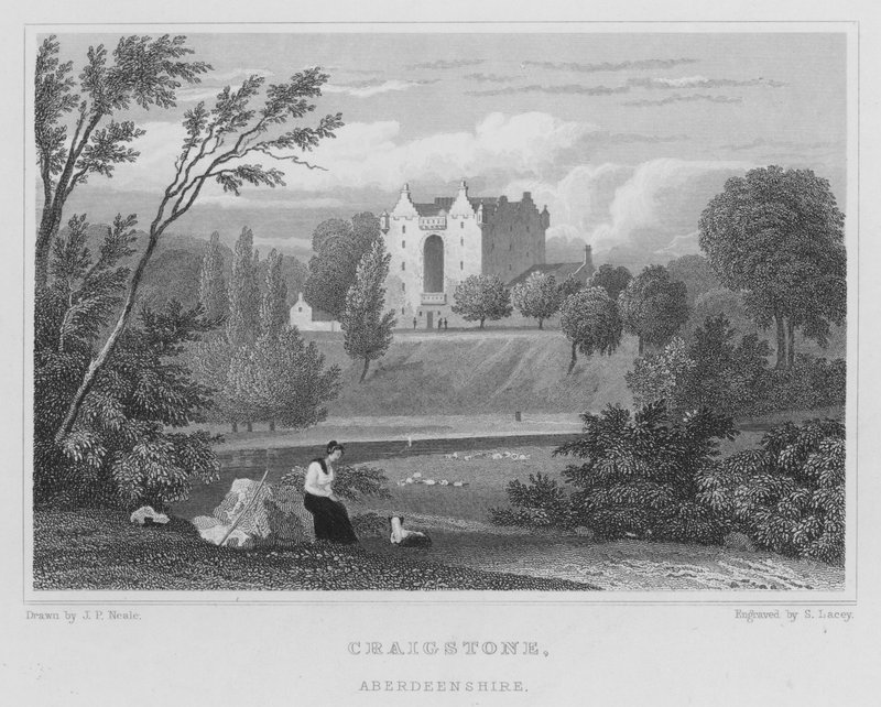 Craigstone, Aberdeenshire (gravür) by Thomas Hosmer Shepherd