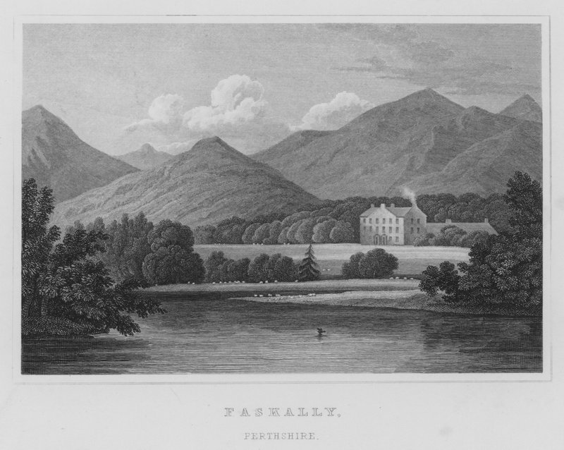 Faskally, Perthshire (gravür) by Thomas Hosmer Shepherd