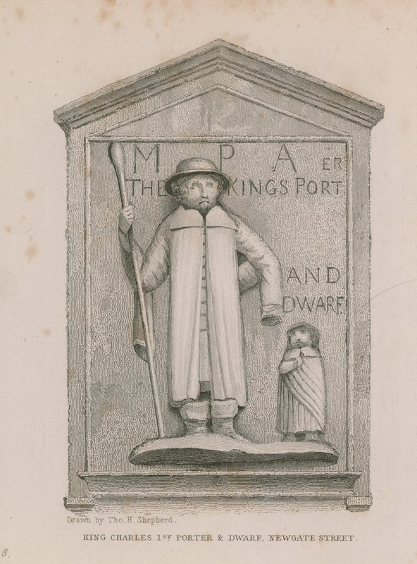 Kral Charles 1. Porter ve Cüce by Thomas Hosmer Shepherd