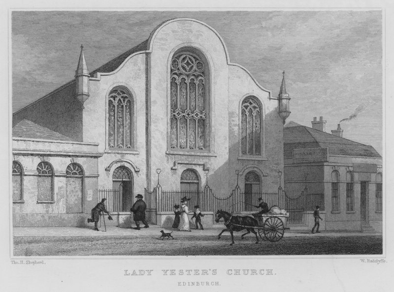 Lady Yester Kilisesi, Edinburgh (gravür) by Thomas Hosmer Shepherd