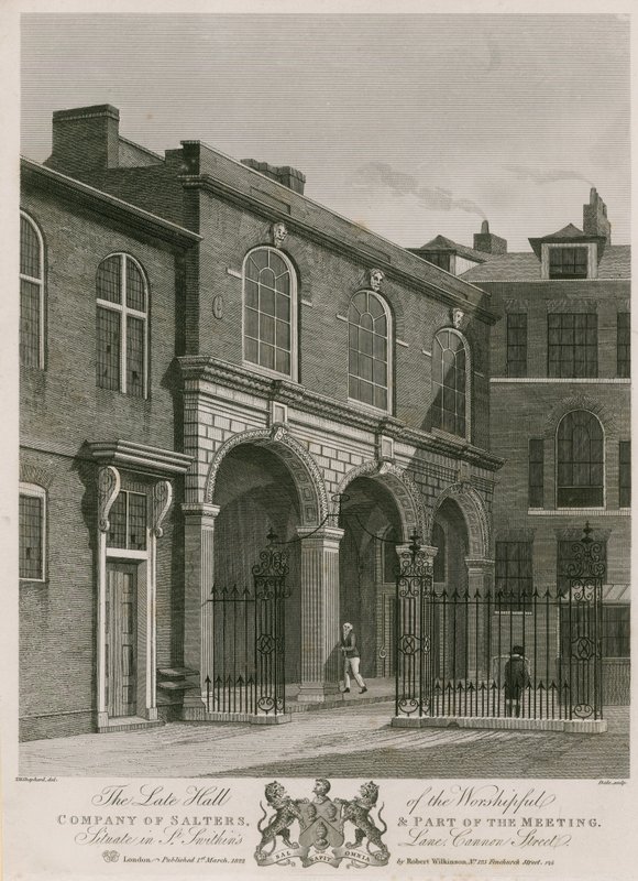 Salter'in Salonu; Worshipful Company of Salters'ın geç salonu by Thomas Hosmer Shepherd