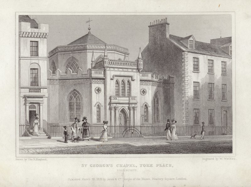 Aziz George Şapeli, York Place by Thomas Hosmer Shepherd