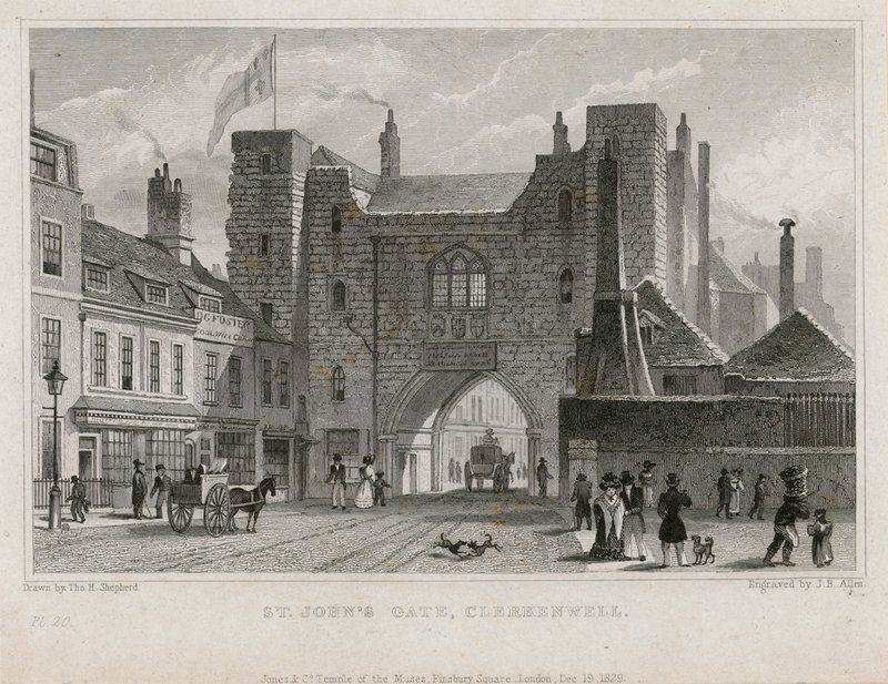 Aziz John Kapısı, Clerkenwell by Thomas Hosmer Shepherd