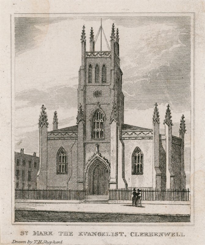 Aziz Mark Kilisesi, Clerkenwell by Thomas Hosmer Shepherd
