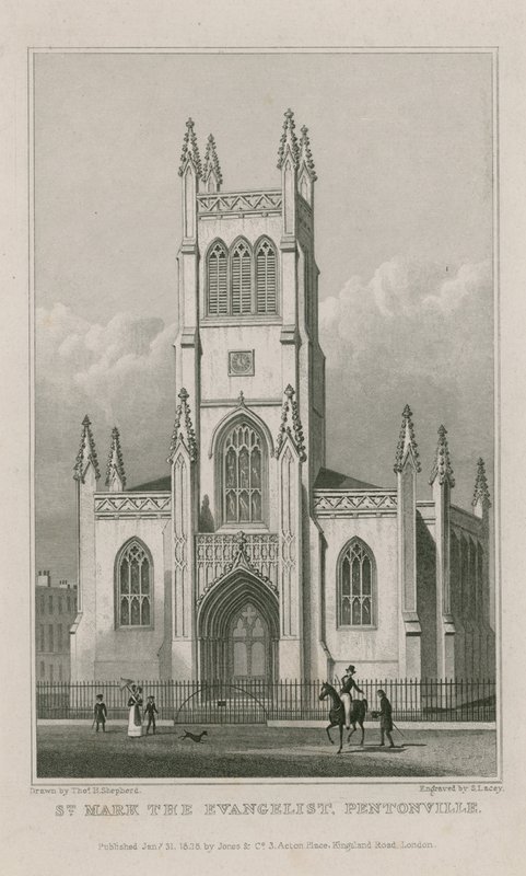 ಸೇಂಟ್ ಮಾರ್ಕ್ಸ್ ಚರ್ಚ್, ಕ್ಲರ್ಕೆನ್ವೆಲ್ ಟರ್ಕ್ by Thomas Hosmer Shepherd