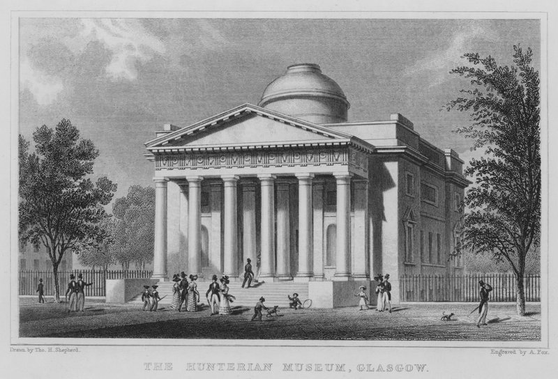 Hunterian Müzesi, Glasgow (gravür) by Thomas Hosmer Shepherd