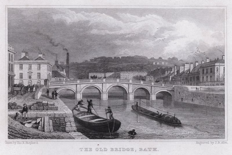 Eski Köprü, Hamam (gravür) by Thomas Hosmer Shepherd
