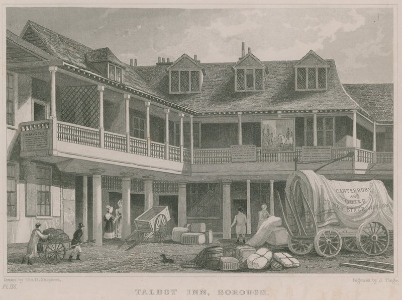 Tabard Inn, Southwark by Thomas Hosmer Shepherd