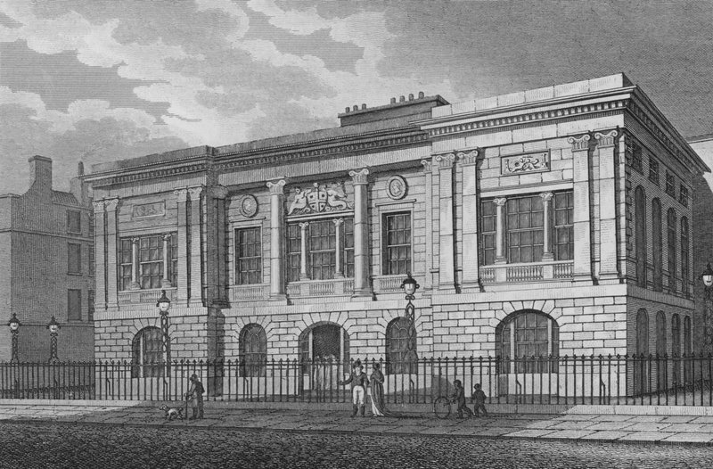 Trinity House, Tower Hill, Londra (gravür) by Thomas Hosmer Shepherd