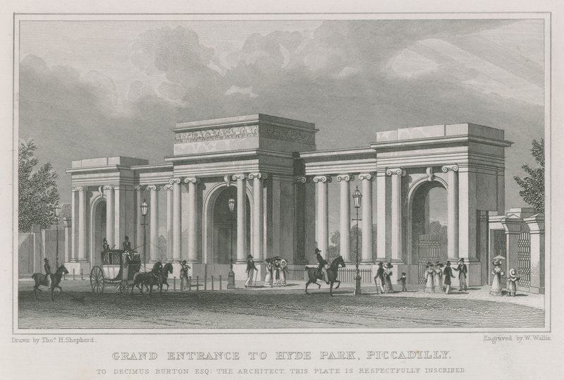 Zafer Takı, Hyde Park, Londra girişi by Thomas Hosmer Shepherd