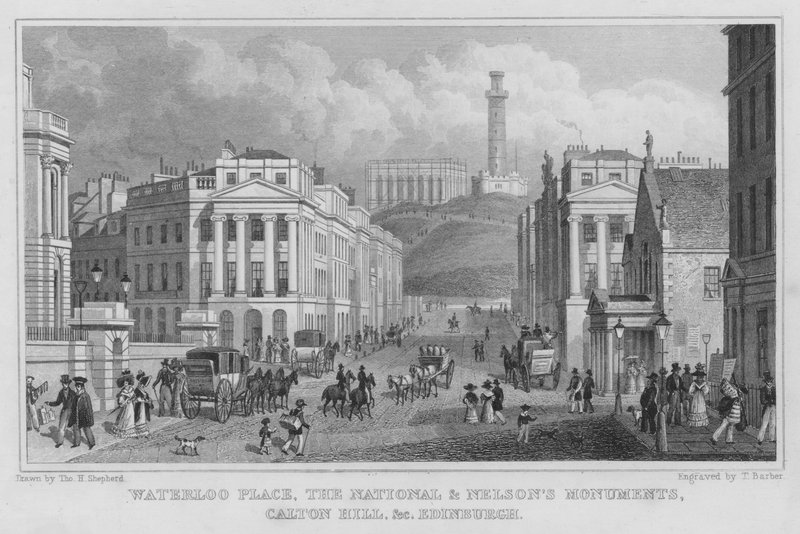 Waterloo Place, Ulusal ve Nelson