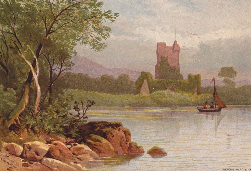 Killarney Gölleri, Ross Kalesi (renkli taş) by Thomas Leeson the Elder Rowbotham