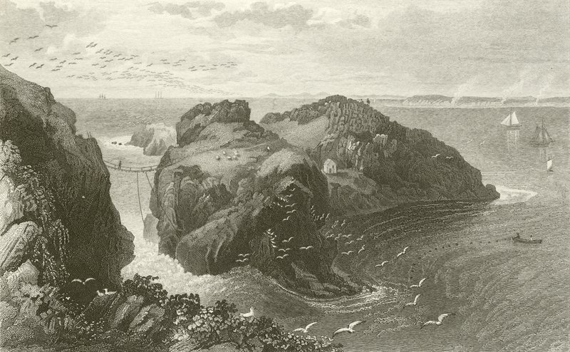Carrick A Rede, Antrim Sahili, İrlanda by Thomas Mann Baynes