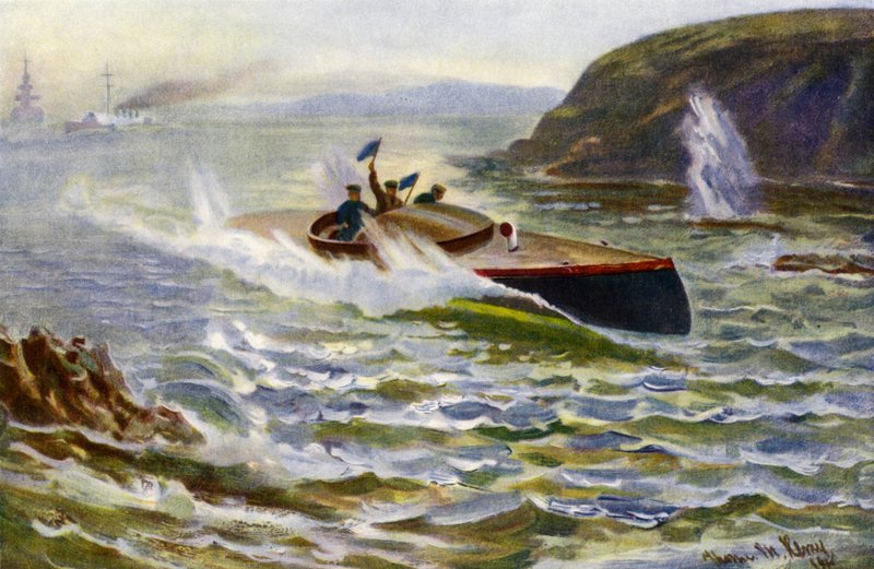 Motor Scout (renkli taş) by Thomas Marie Madawaska Hemy