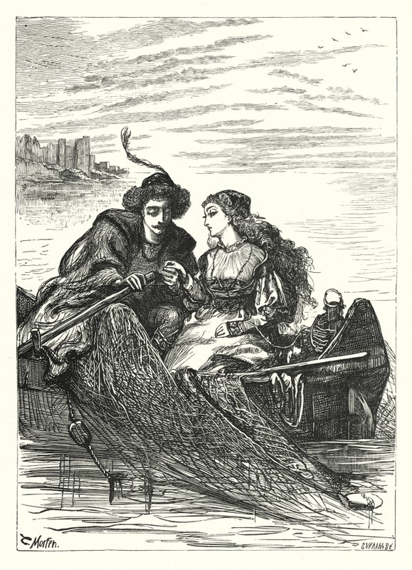 Ren Nehrinde Bir Gündüz Rüyası (gravür) by Thomas Morten