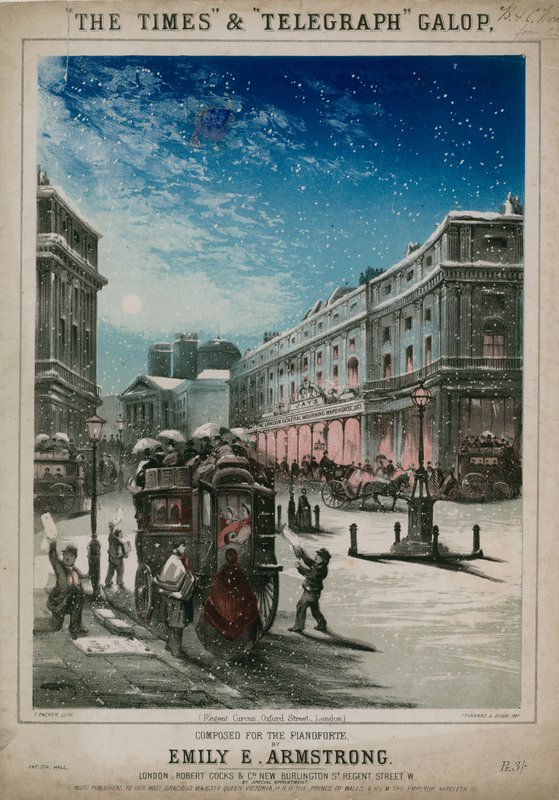 The Times ve Telegraph Galop için müzikal puan by Thomas Packer