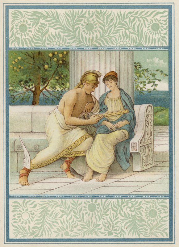 Perseus ve Andromeda (renkli taş) by Thomas Ralph Spence