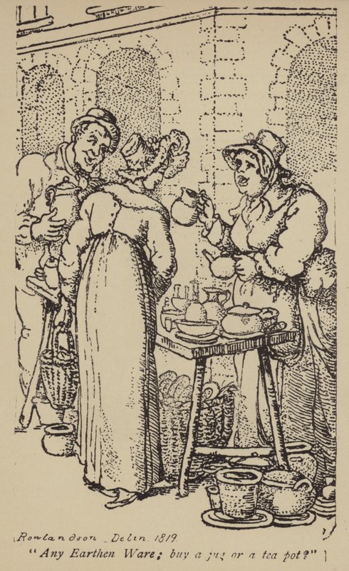 Herhangi Bir Toprak Eşya; bir sürahi veya bir çaydanlık satın alıyor? by Thomas Rowlandson